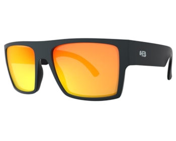 Óculos de Sol HB Loud Matte Black Red Chrome