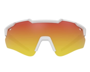 Óculos de Sol HB Shield Evo 2.0 M P White/M Graphite Red Chrome