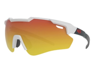 Óculos de Sol HB Shield Evo 2.0 M P White/M Graphite Red Chrome