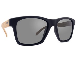 Óculos de Sol HB Unafraid Matte Black Wood Polarized Gray