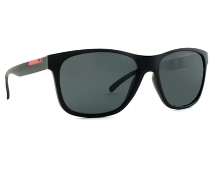 Óculos de Sol HB Underground Matte Black D Red Gray