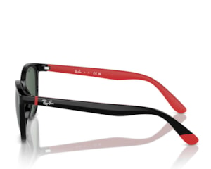 Óculos de Sol Infantil Ray Ban Black on Red RJ9079S 713171-49