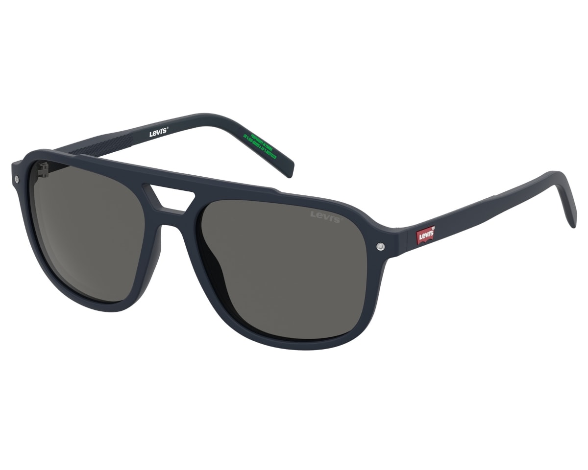 Óculos de Sol Levis Timeless Azul Fosco Polarizado LV5100/S FLL-57