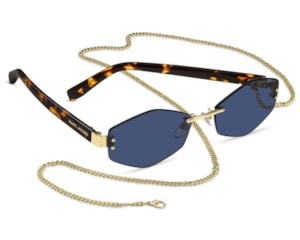 Óculos de Sol Marc Jacobs Contemporary Dourado Havana MARC496/S AIR LKS-57