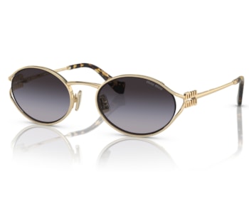 Óculos de Sol Miu Miu Dourado Cinza MU52YS ZVN5D1-54