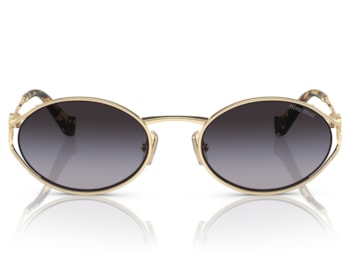 Óculos de Sol Miu Miu Dourado Cinza MU52YS ZVN5D1-54