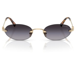 Óculos de Sol Miu Miu Dourado Cinza MUA54S ZVN5D1-51