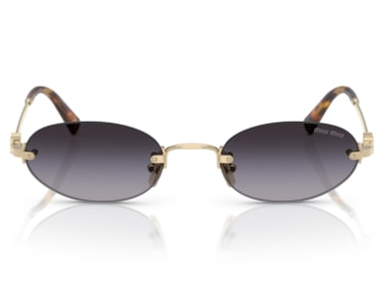 Óculos de Sol Miu Miu Dourado Cinza MUA54S ZVN5D1-51