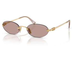 Óculos de Sol Miu Miu Dourado Marrom MUA54S 5AK20I-51