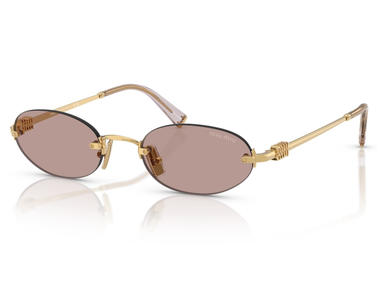 Óculos de Sol Miu Miu Dourado Marrom MUA54S 5AK20I-51