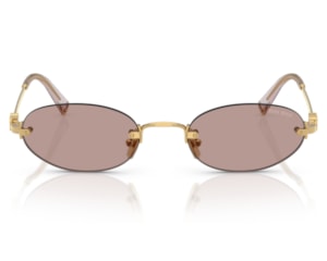 Óculos de Sol Miu Miu Dourado Marrom MUA54S 5AK20I-51