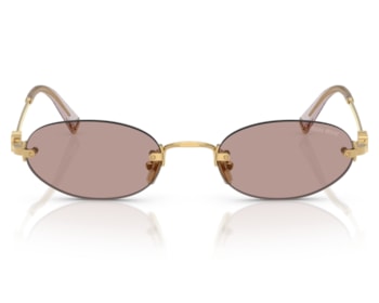 Óculos de Sol Miu Miu Dourado Marrom MUA54S 5AK20I-51
