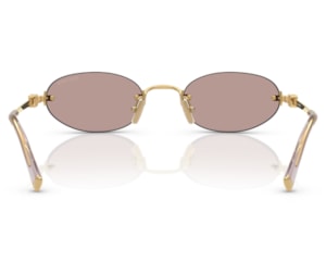 Óculos de Sol Miu Miu Dourado Marrom MUA54S 5AK20I-51