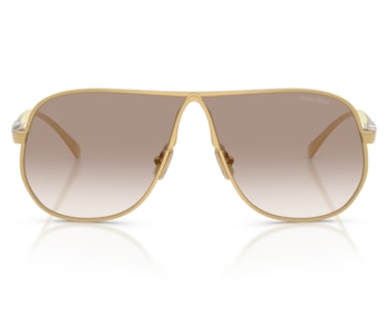 Óculos de Sol Miu Miu Dourado Marrom MUA56S 5AK90L-66