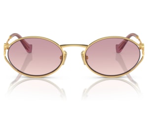 Óculos de Sol Miu Miu Dourado Rosa MU52YS 5AK06S-54