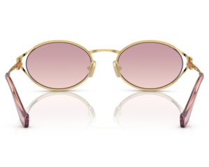 Óculos de Sol Miu Miu Dourado Rosa MU52YS 5AK06S-54