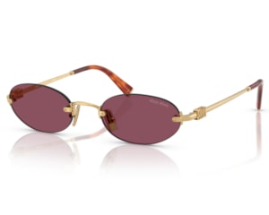 Óculos de Sol Miu Miu Dourado Rosa MUA54S 5AK20Y-51