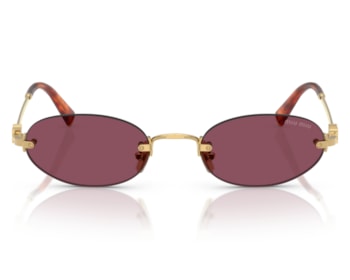 Óculos de Sol Miu Miu Dourado Rosa MUA54S 5AK20Y-51