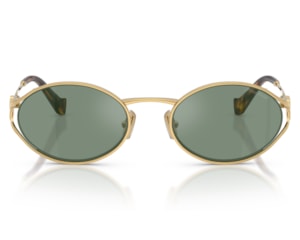Óculos de Sol Miu Miu Dourado Verde MU52YS 5AK04M-54