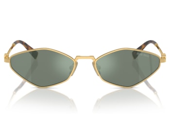 Óculos de Sol Miu Miu Dourado Verde MU56ZS 5AK04M-56