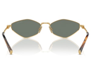 Óculos de Sol Miu Miu Dourado Verde MU56ZS 5AK04M-56