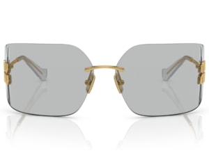 Óculos de Sol Miu Miu Fashion Show Dourado Cinza MU54YS 5AK30B-80