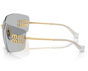 Óculos de Sol Miu Miu Fashion Show Dourado Cinza MU54YS 5AK30B-80