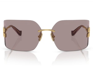 Óculos de Sol Miu Miu Fashion Show Dourado Marrom MU54YS 5AK06I-80