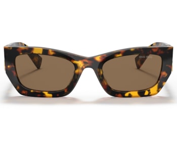 Óculos de Sol Miu Miu Havana Marrom MU09WS VAU06B-53