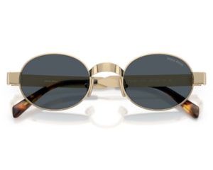 Óculos de Sol Miu Miu Main Collection Dourado Cinza MUB51S ZVN70B-47