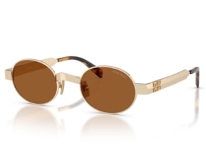 Óculos de Sol Miu Miu Main Collection Dourado Marrom MUB51S 22M20V-47
