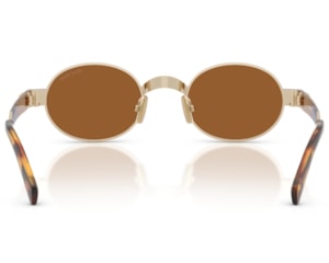 Óculos de Sol Miu Miu Main Collection Dourado Marrom MUB51S 22M20V-47