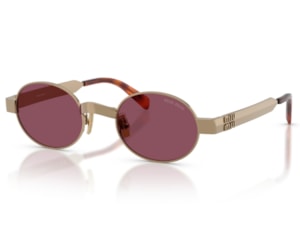 Óculos de Sol Miu Miu Main Collection Dourado Rosa MUB51S 7OE30Y-47