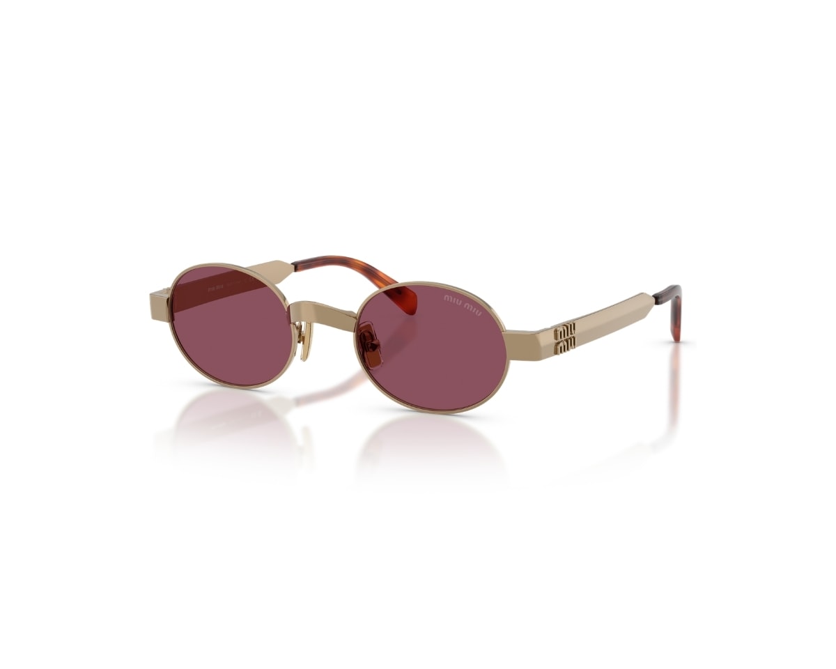 Óculos de Sol Miu Miu Main Collection Dourado Rosa MUB51S 7OE30Y-47