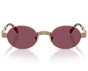 Óculos de Sol Miu Miu Main Collection Dourado Rosa MUB51S 7OE30Y-47
