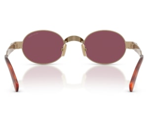 Óculos de Sol Miu Miu Main Collection Dourado Rosa MUB51S 7OE30Y-47