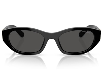 Óculos de Sol Miu Miu Preto Brilho Dourado MUA03S 16K08Z-53