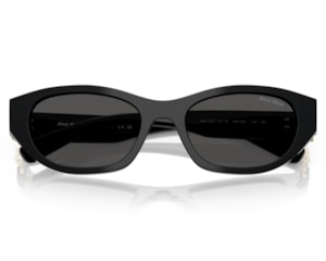 Óculos de Sol Miu Miu Preto Brilho Dourado MUA03S 16K08Z-53