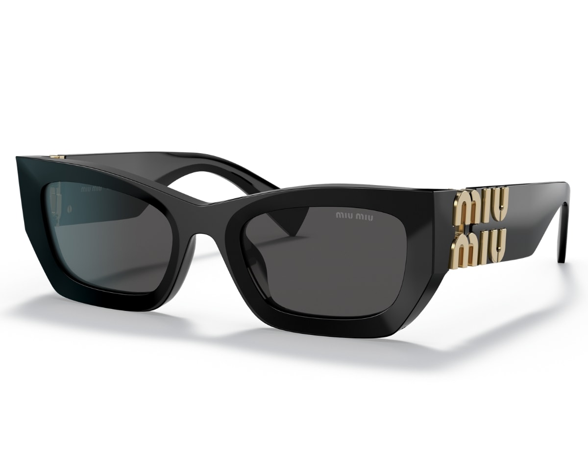 Óculos de Sol Miu Miu Preto Cinza MU09WS 1AB5S0-53