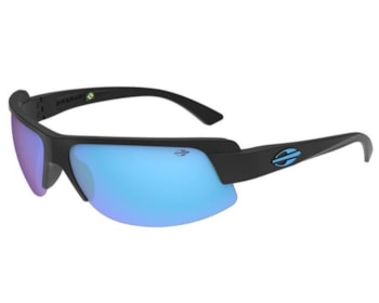Óculos de Sol Mormaii Gamboa Air 4 Preto Fosco Azul Revo M0136 A1097-76