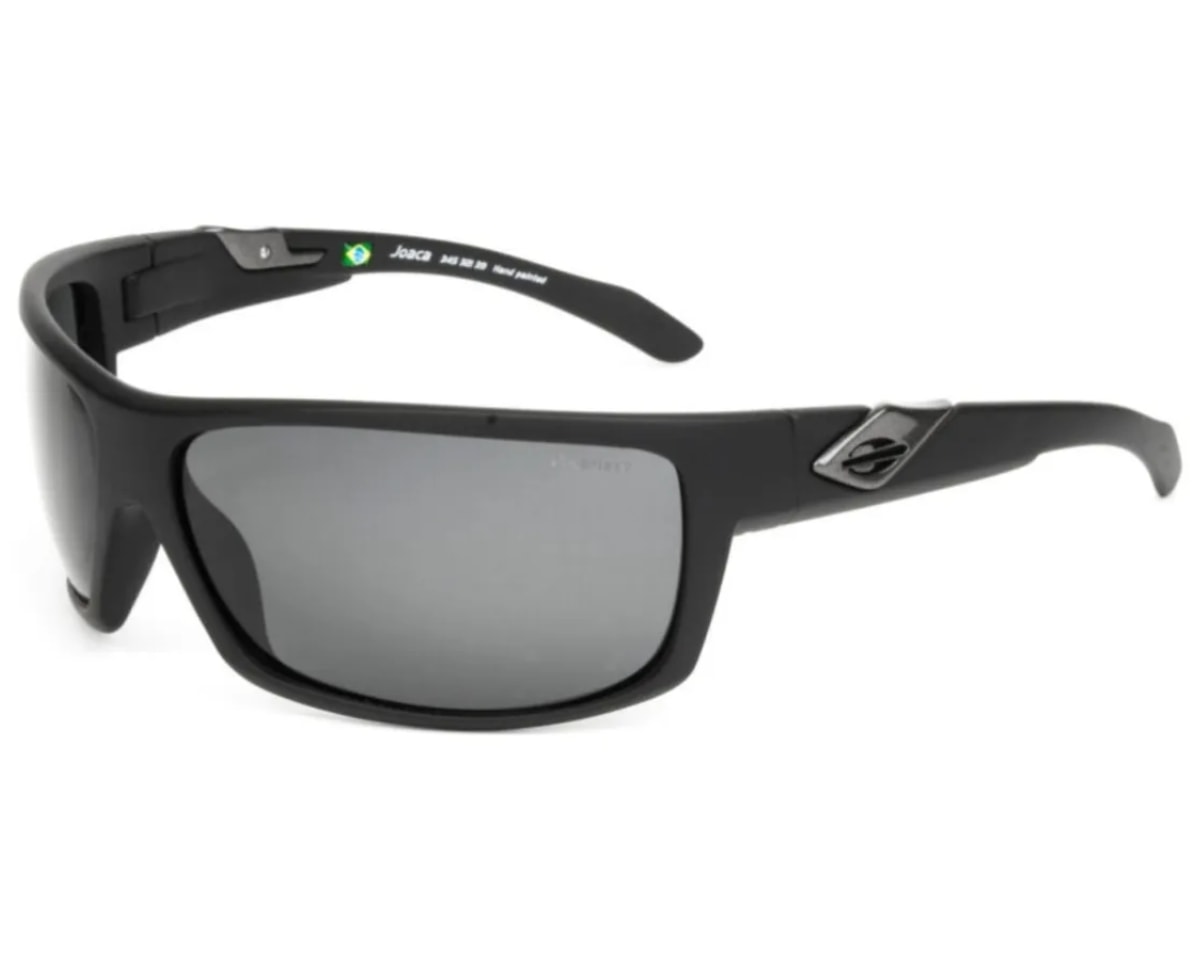Óculos de Sol Mormaii Joaca Preto Fosco Gun Metal Cinza Polarizado M00345 32103-66