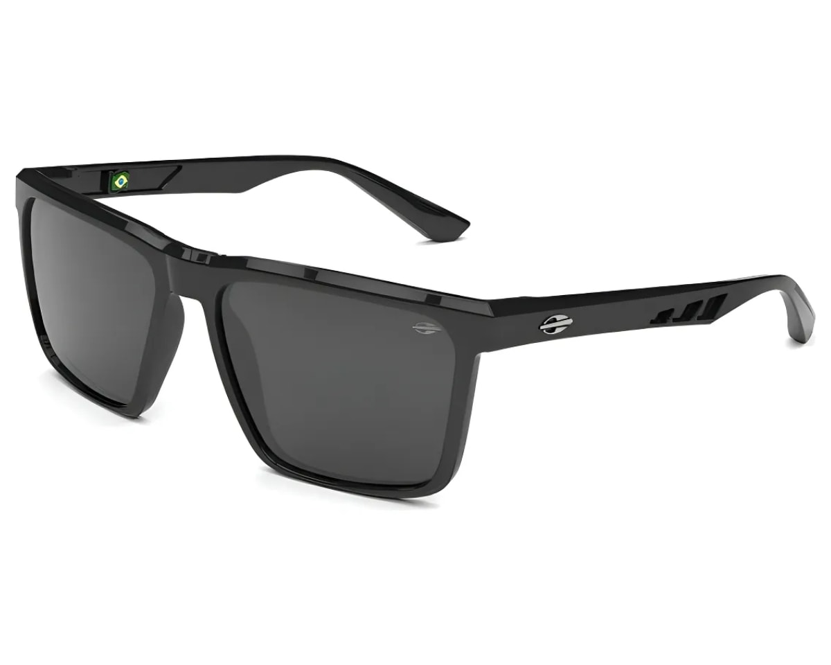 Óculos de Sol Mormaii Madri Preto Brilho Cinza M0095 A0201-57