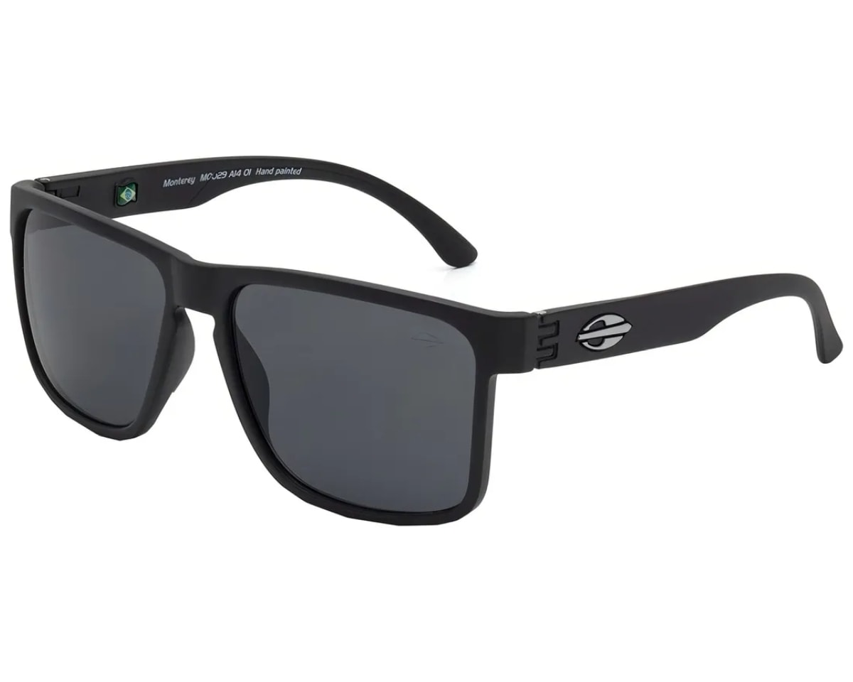 Óculos de Sol Mormaii Monterey Preto Fosco Cinza M0029 A1401-55