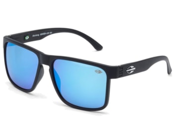 Óculos de Sol Mormaii Monterey Preto Fosco Revo Azul Ice M0029 A1497-55