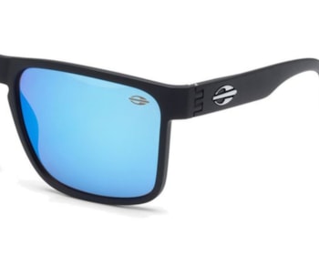 Óculos de Sol Mormaii Monterey Preto Fosco Revo Azul Ice M0029 A1497-55