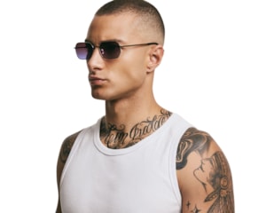 Óculos de Sol Neymar Jr Hollywood Silver NJR10005 C3L8-56