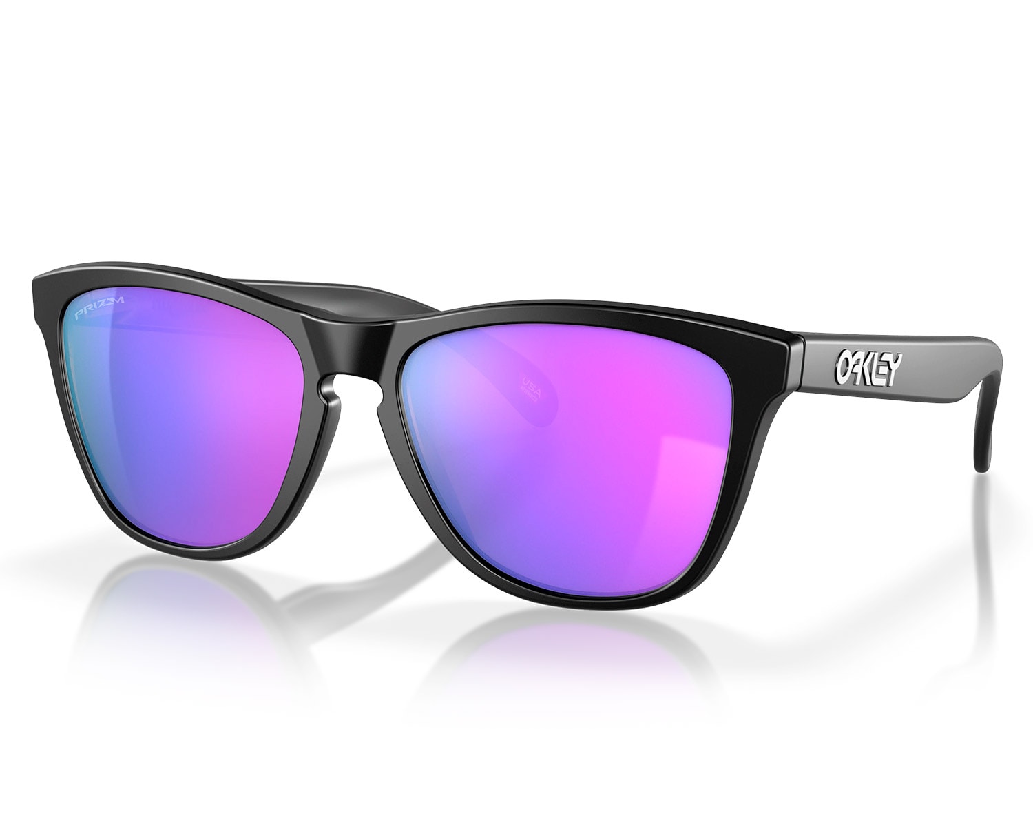 小物 OAKLEY FROGSKINS Óculos de Sol Oakley Frogskin Matte Black Prizm Violet - Officina 7