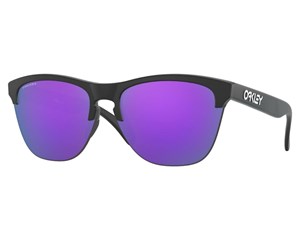 Óculos de Sol Oakley Frogskins Lite Matte Black Prizm Violet OO9374 31-63
