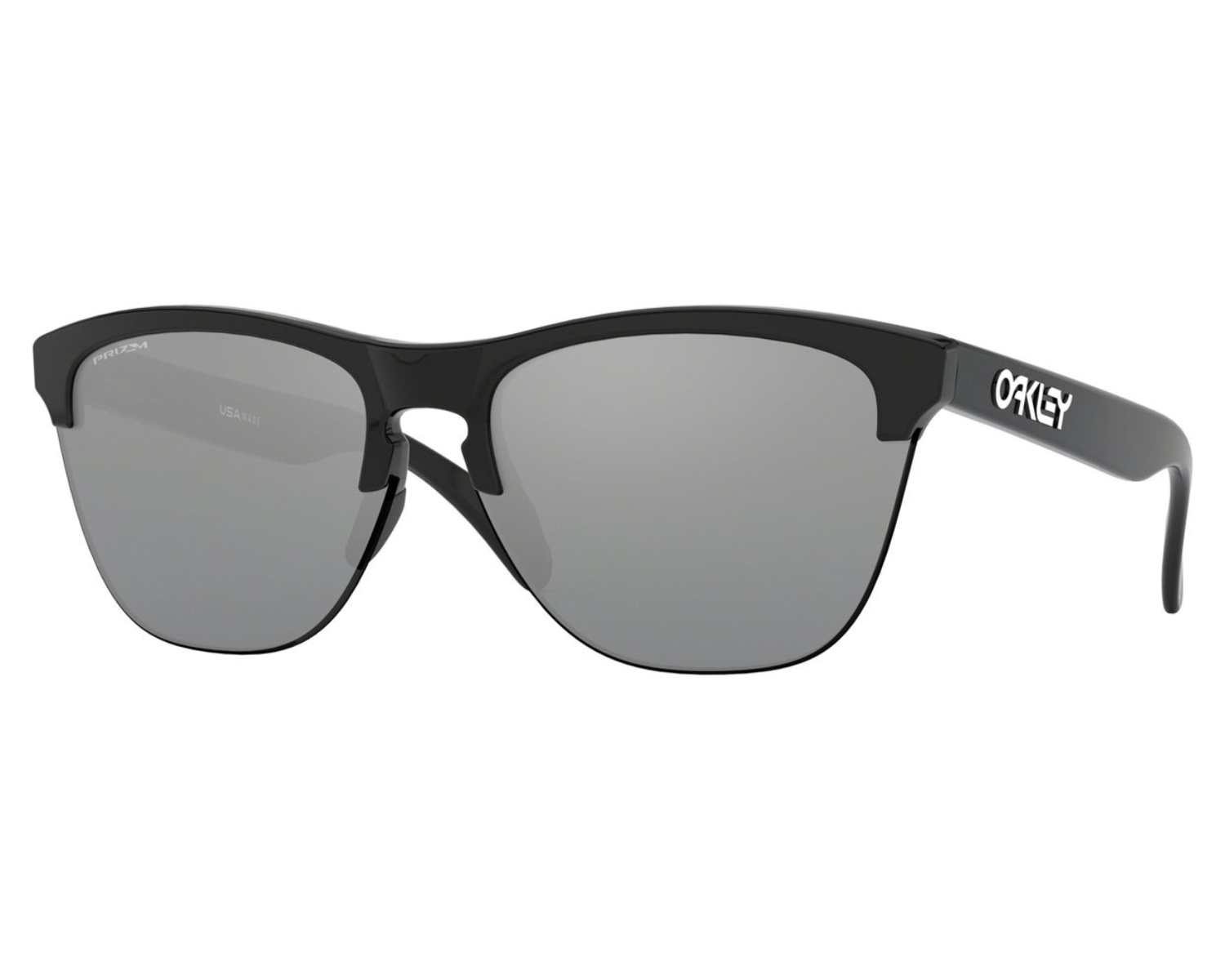 Oakley FROGSKINS (A) ポリッシュブラック Óculos de Sol Oakley Frogskins Polished Black com Lentes Prizm