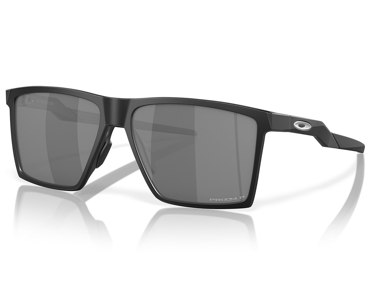 公式ファッションブランド通販サイト Óculos Black Prizm Black Satin Sun Futurity Oakley Sol de セル、プラスチックフレーム